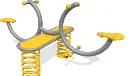 Playing equipments - Curve Spring Seesaw 