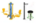 Open Gym Equipment - Leg Press + Twister seated