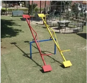 Playing equipments - 4 seater single bar see saw 