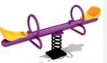 Playing equipments - 2 Seater spring SEE-SAW 