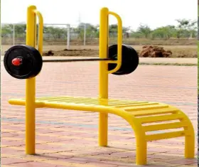 Open Gym Equipment - Bench With Fixed Weight 