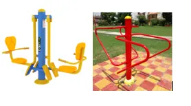 Open Gym Equipment - Leg Press + Push Up Bars  